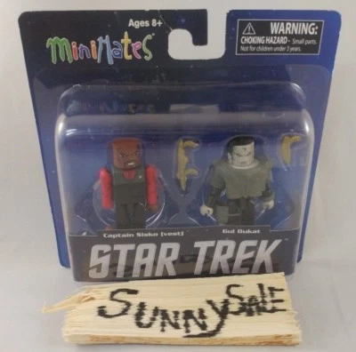 STAR TREK CAPITÁN SISKO CON CHALECO Y GUL DUKAT MINIMATES PAQUETE DE 2 2013 Figura Foto 1 de 4