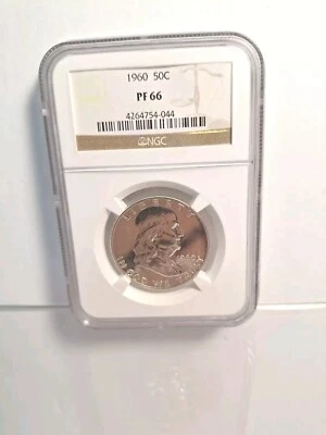 1960 Franklin Half Dollar 50C, NGC PF66   ☆REALLY NICE COIN☆ - Image 1 of 4