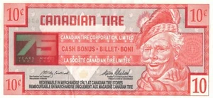 CANADIAN TIRE-10 CENTS-CASH BONUS-BILLET BON!- REDEEMABLE AT CANADIAN TIRE #2 - Picture 1 of 2