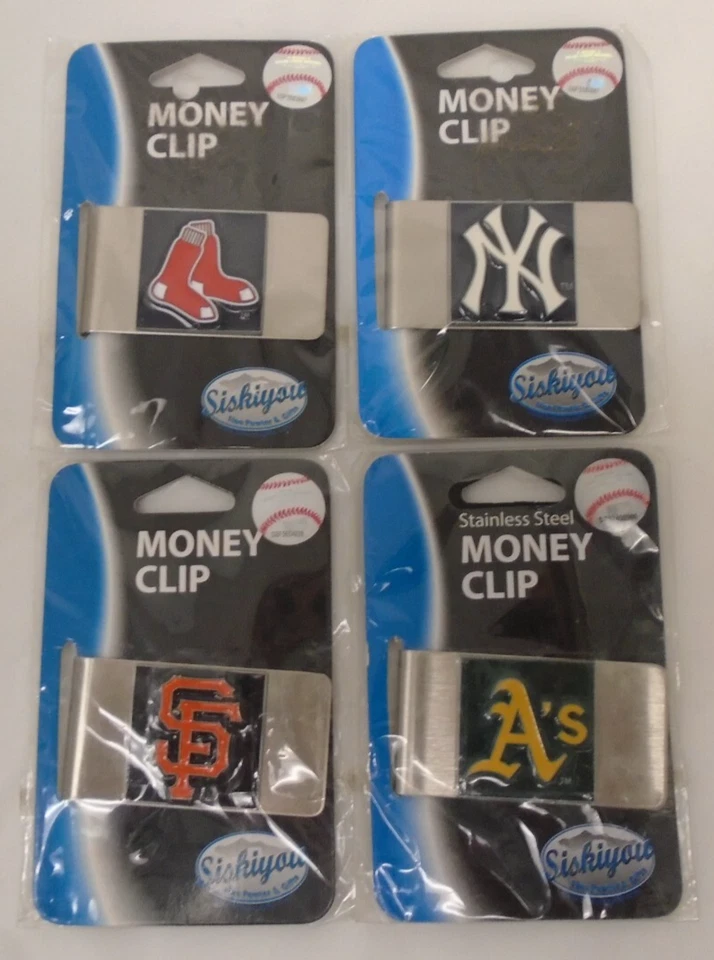 Clipes de dinheiro da liga principal de beisebol por Siskiyou emblema 3D de aço pintado à mão - Imagem 1 de 1