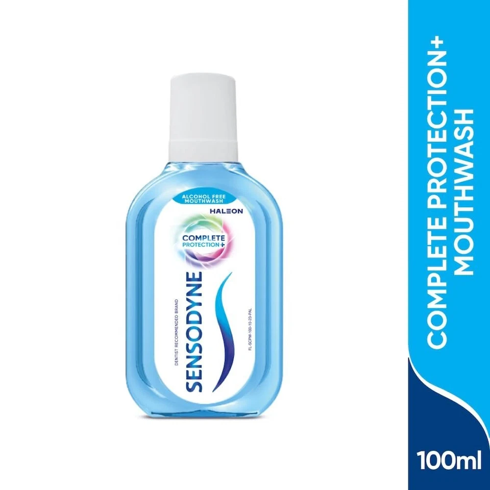 Enjuague bucal Sensodyne protección completa + enjuague bucal sin alcohol 100 ml Foto 1 de 4