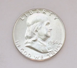 1954-P Franklin Half Dollar / Free Shipping / DS1954zp - Picture 1 of 9
