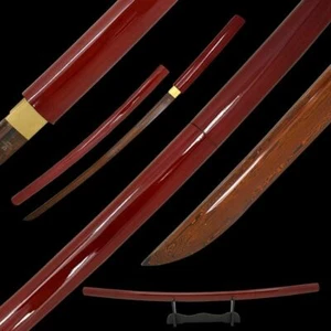 40" Razor Sharp Samurai Katana Sword Full Tang Handmade Shirasaya - Picture 1 of 7