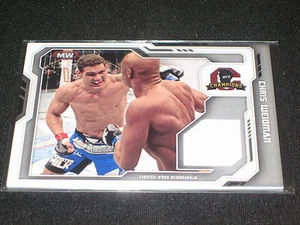 CHRIS WEIDMAN UFC FIGHTER AUTHENTIC FIGHT WORN USED MEMORABILIA CERTIFIED CARD - Picture 1 of 2