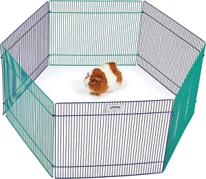 Outdoor Pet Playpen Animal Cage Dog Fences Enclosure Small Puppy Play Yard Crate - Picture 1 of 9