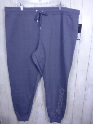 Pantalones deportivos Bebe grises con lentejuelas y logotipo plateado para mujer talla 3X Foto 1 de 4