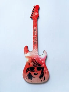 Taylor Swift guitar 21cm x 7cm matt wood finish. Precision made - Picture 1 of 2