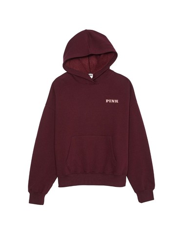 UNDERCOVER Felpa con cappuccio pullover relaxed Victoria's Secret rosa edera campus colore marrone nuova con etichette