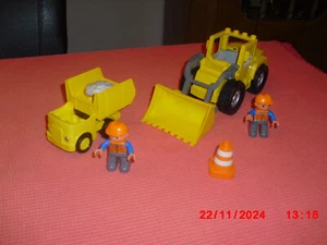Lego Duplo (BAUSTELLE) " Baustellenfahrzeug / Schaufelbagger / Bagger / Kipper - Bild 1 von 3
