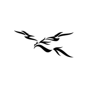 Phoenix Abstract - Vinyl Decal Sticker for Wall, Car, iPhone, iPad, Laptop - Picture 1 of 8