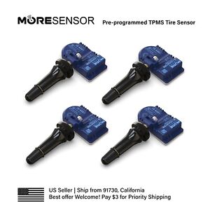 4PC 315MHz MORESENSOR TPMS Snap-in Tire Sensor for 42753-TK4-A01 Replacement