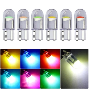 10x Multi-Color T10/W5W/194 LED Bulbs Car Parking Lights Trunk License Plate - Picture 1 of 13