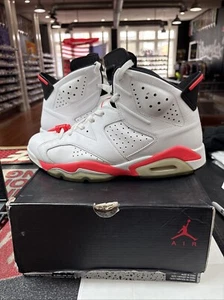 Size 10.5 - Jordan 6 Retro Infrared White 2014 Pre-Owned W/ Box - Picture 1 of 7