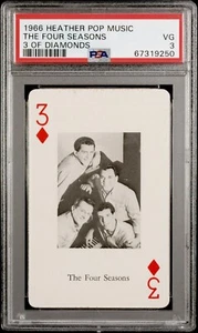 Frankie Valli & The Four Seasons 1966 Heather Pop Music PSA 3 ROOKIE CARD Rock - Picture 1 of 2