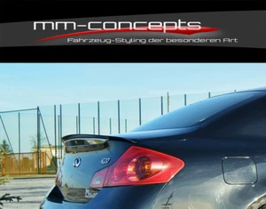 Alerón trasero CUP aproximación NEGRO para Infiniti G37 Sedán limusina extensión de techo  - Imagen 1 de 9