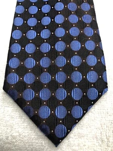 CROFT AND BARROW MENS TIE BLACK WITH BLUE 4 X 61 - Picture 1 of 4