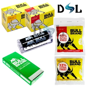 Bull Brand Smoking Rolling Ups Papers Ultra Slim Filter Tips Roller Standard Reg - Picture 1 of 11