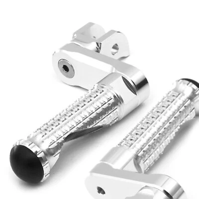 Clavijas de pie delanteras plateadas elevables MPRO 1,5 pulgadas para ZZR 600 00-03 04 05 06 07 08 Foto 1 de 4