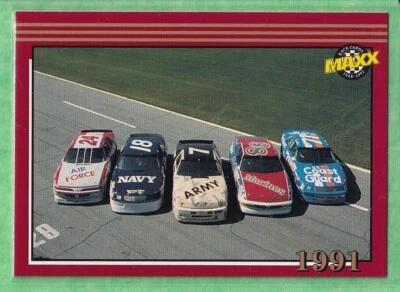 1992 Maxx Collection #188 Memorable Moments Gibbs, Sacks, Kulwicki, Baker Marcis - Image 1 of 2