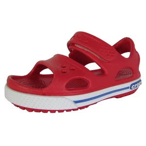 Crocs Kids Crocband II Open Toe Sandal Shoes, Red/White, US 8 - Picture 1 of 3