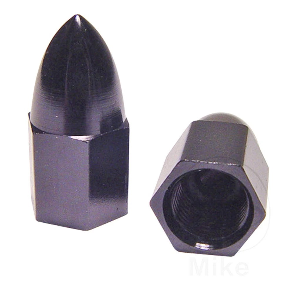 Valve Caps Aluminium Black 21 X 10mm Fits SYM Wolf 125 2019-2020 - Image 1 of 1