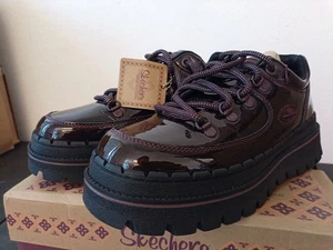 Skechers Jammers Lace-Up Sneaker Boots Cool Block Burgundy Size 9.5 NEW!! - Picture 1 of 8