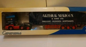 Cararama Hongwell 1:50 Scania Truck Lorry Diecast Curtain Side Arthur Spriggs - Picture 1 of 14