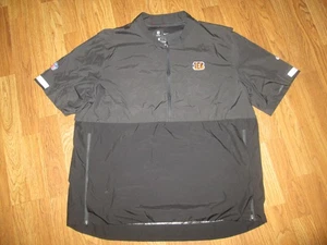 Mens NIKE ONFIELD CINCINNATI BENGALS 1/4 zip pullover windbreaker golf jacket XL - Picture 1 of 1