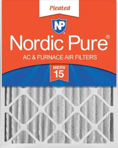 Nordic Pure 16x24x4 (3 5/8) Pleated MERV 15 Air Filter 1 Pack - Picture 1 of 7