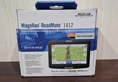 Magellan RoadMate 1412 Car Portable GPS Navigation System 2008 New Sealed In Box - Image 1 of 4