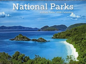 COLLECTIBLE CALENDAR-2026-NATIONAL PARKS-WYOMING+NEW MEXICO+CALIFORNIA+ARIZONA - Picture 1 of 2