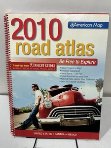 American Map United States Canada Mexico Road Atlas 2010 Standard  - Imagen 1 de 3