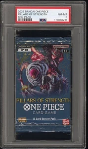 2023 Bandai One Piece Pillars of Strength OP03 Booster Pack PSA 8 Near Mint - Bild 1 von 2
