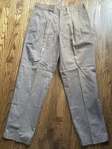 Vintage 90er Abercrombie Fitch Hose Herren 36x34 (passt 34x32) Hose Hahnentritt braun - Bild 1 von 9