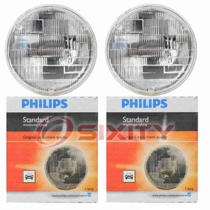 2 pc Philips Low Beam Headlight Bulbs for Rover 2000 3500S 1969-1971 wx - Bild 1 von 5