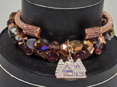 Bomb Party Holiday Stacks 2023 'Rustic Holiday' RBP6523 3 Bracelets - Image 1 of 4