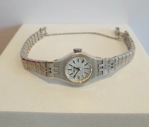 Vintage Seiko Damenuhr weiß vergoldet 17 Jewels mechanisch 11-0630 70er - Bild 1 von 6