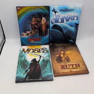 Sight & Sound Theater 4 Dvd Lot Jonah, Ruth, Moses & Noah The Musical - Imagen 1 de 6