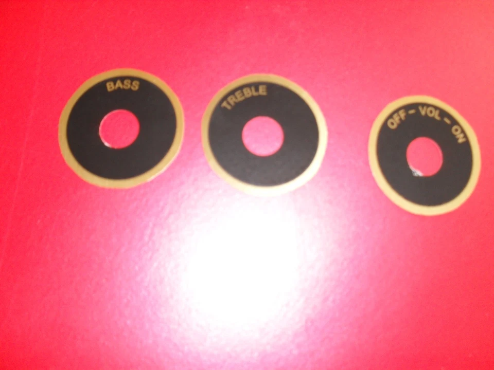 CALCOMANÍAS DE TOCADISCOS DANSETTE CONQUEST ENCENDIDO/APAGADO AGUDOS/BAJO. NUEVO BUEN QUA Foto 1 de 1