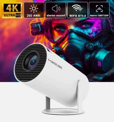 Magcubic Projector HY300 PRO+ 4K Android 11 Dual Wifi6 260ANSI Allwinner H713 - Image 1 of 4