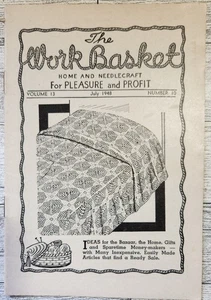 Vintage The Workbasket Home and Needlecraft Magazine ~ July 1948 ~ Vol 13, No 10 - Picture 1 of 8