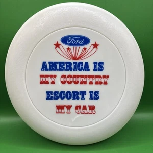 RARE Colt Dumont Discus Frisbee - Ford "America Is My Country, Escort Is My Car" - Picture 1 of 7