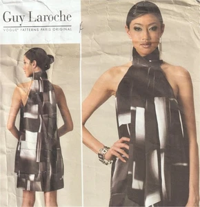 Vogue Designer Guy Laroche Dress or Top Sewing Pattern 1240 Uncut Sizes 12-18 - Picture 1 of 3