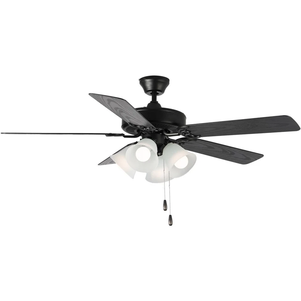 Maxim Lighting 89907FTBKWP Basic-Max Indoor Ceiling Fan Black/Walnut/Pecan - Image 1 of 1