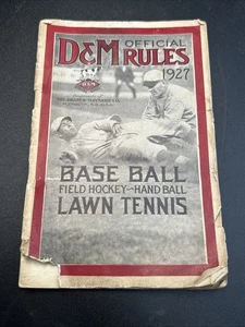 D&M Reglas Oficiales Béisbol Campo Hockey Pelota de Mano Césped Tenis, 1927 - Imagen 1 de 8