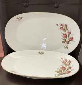 Set of 2 Rosenthal Rose Serving Platters/Plates 15”/13" Germany - Picture 1 of 6