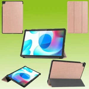 Für Oppo Realme Pad 10.4 3folt Wake UP Smart Cover Rose Gold Tablet Tasche Etuis - Photo 1/1
