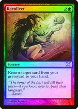 Recollect FOIL 10th Edition NM Green Uncommon MAGIC GATHERING CARD ABUGames