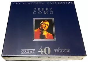 RARE NEW - PERRY COMO THE PLATINUM COLLECTION 2 CD GREAT 40 TRACKS 1996 ENGLAND - Picture 1 of 4