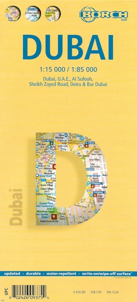 Map of Dubai, UAE, by Borch Foto 1 de 1